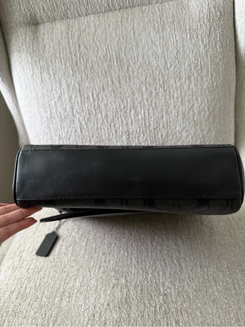 Coach Black Houston Map Signature Canvas Messenger Bag
